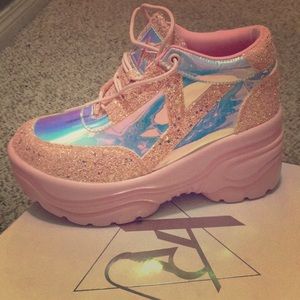 YRU MATRIX PINK PLATFORM SHOES SIZE 39